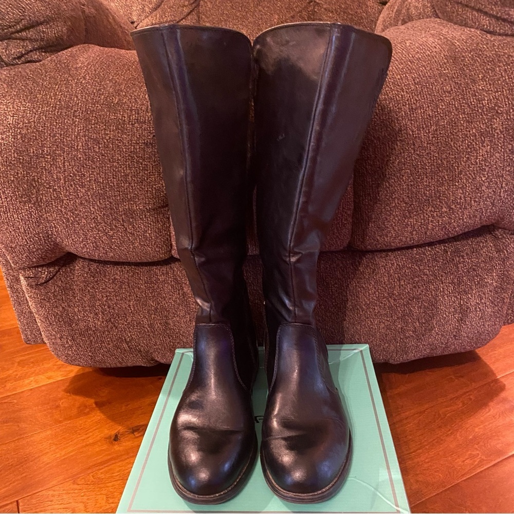 Marbella Knee High Heeled Women’s Boots 9M Black